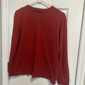 Gap Kids Burnt Orange/Red long sleeve pocket tee XXL